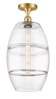Ballston One Light Semi-Flush Mount in Satin Gold (405|516-1C-SG-G557-10CL)