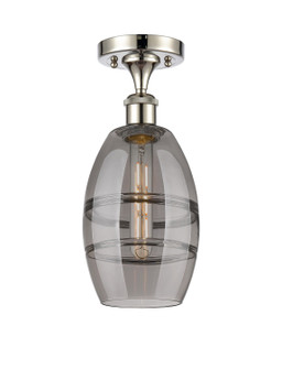 Ballston One Light Semi-Flush Mount in Polished Nickel (405|516-1C-PN-G557-6SM)