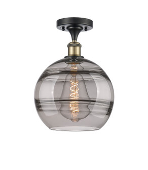 Ballston One Light Semi-Flush Mount in Black Antique Brass (405|516-1C-BAB-G556-10SM)