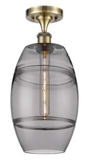 Ballston One Light Semi-Flush Mount in Antique Brass (405|516-1C-AB-G557-8SM)