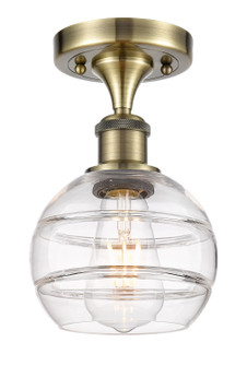 Ballston LED Semi-Flush Mount in Antique Brass (405|516-1C-AB-G556-6CL)