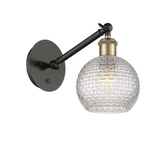Ballston One Light Wall Sconce in Black Antique Brass (405|317-1W-BAB-G122C-6CL)