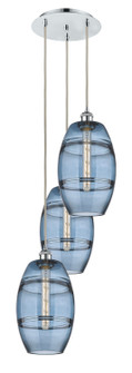 Ballston Three Light Pendant in Polished Chrome (405|113B-3P-PC-G557-8BL)