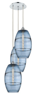 Ballston Three Light Pendant in Polished Chrome (405|113B-3P-PC-G557-10BL)