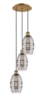 Ballston Three Light Pendant in Brushed Brass (405|113B-3P-BB-G557-6SM)