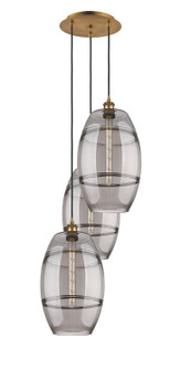 Ballston Three Light Pendant in Brushed Brass (405|113B-3P-BB-G557-10SM)