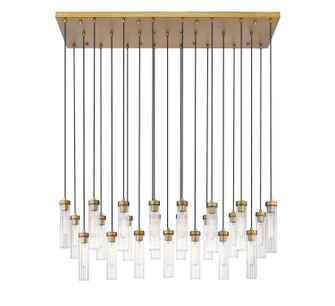 Beau 23 Light Linear Chandelier in Rubbed Brass (224|740P-23L-RB)