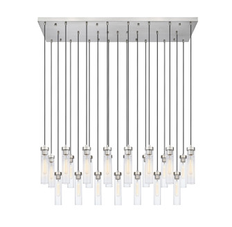 Beau 23 Light Linear Chandelier in Brushed Nickel (224|740P-23L-BN)