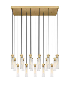 Beau 17 Light Linear Chandelier in Rubbed Brass (224|740P-17L-RB)