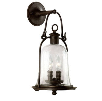 Owings Mill Two Light Wall Lantern in Textured Black (67|B9462-TBK)