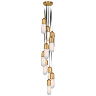 Junio LED Pendant in Hand-Rubbed Antique Brass (268|TOB 5646HAB-FG-10)