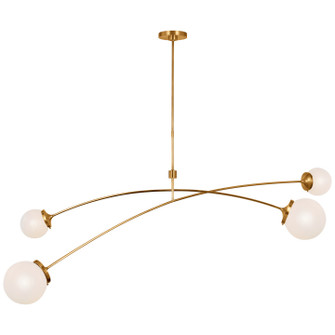 Prescott LED Chandelier in Soft Brass (268|KS 5406SB-WG)