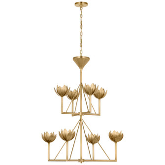Alberto Eight Light Chandelier in Antique-Burnished Brass (268|JN 5005AB)