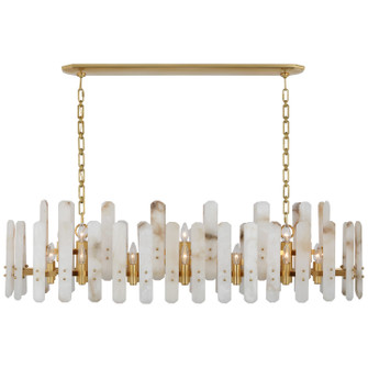 Bonnington 24 Light Linear Chandelier in Hand-Rubbed Antique Brass (268|ARN 5127HAB-ALB)