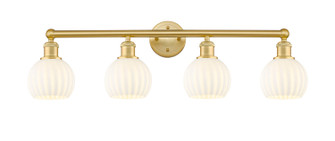 Edison LED Bath Vanity in Satin Gold (405|616-4W-SG-G1217-6WV)