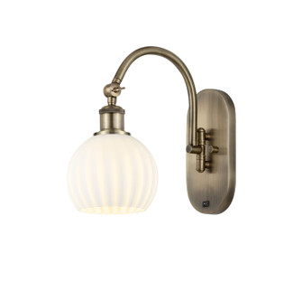 Ballston LED Wall Sconce in Antique Brass (405|518-1W-AB-G1217-6WV)