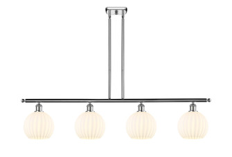 Ballston LED Island Pendant in Polished Chrome (405|516-4I-PC-G1217-8WV)