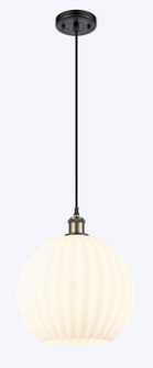 Ballston LED Mini Pendant in Black Antique Brass (405|516-1P-BAB-G1217-12WV)