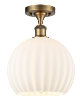 Ballston LED Semi-Flush Mount in Brushed Brass (405|516-1C-BB-G1217-10WV)