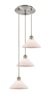 Ballston LED Pendant in Brushed Satin Nickel (405|113B-3P-SN-G131)