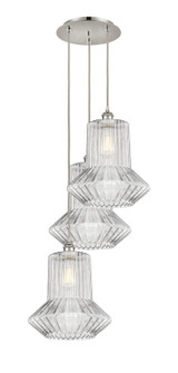 Ballston LED Pendant in Polished Nickel (405|113B-3P-PN-G212)