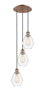 Ballston LED Pendant in Antique Copper (405|113B-3P-AC-G652-6)