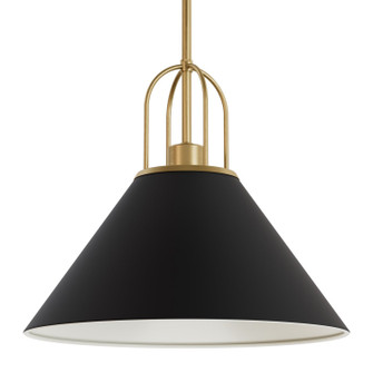 Carrington Isle One Light Pendant in Matte Black (47|13165)