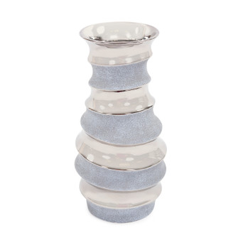 Two Tone Vase in Matte and Metallic Silver (204|42049)