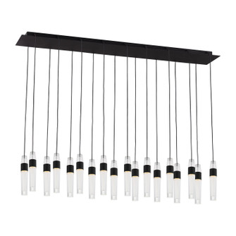 Lassell LED Chandelier in Nightshade Black (182|SLCH40227B)