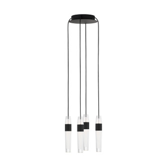 Lassell LED Chandelier in Nightshade Black (182|SLCH39927B)