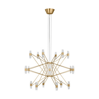 Lassell LED Chandelier in Natural Brass (182|SLCH24827NB)