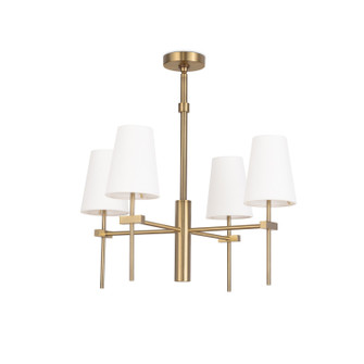 Southern Living Four Light Chandelier in Natural Brass (400|16-1424)