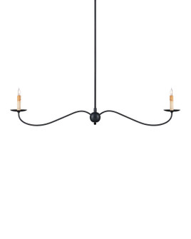 Saxon Two Light Chandelier in Zanzibar Black (142|9000-1126)