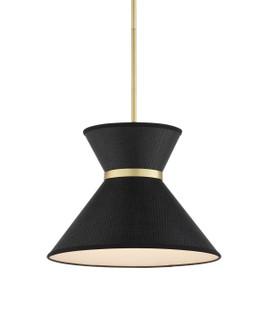 Avignon One Light Pendant in Black/Polished Brass (142|9000-1120)