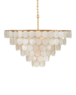 Bon Vivant Five Light Semi-Flush Mount in Natural/Contemporary Gold (142|9000-1098)