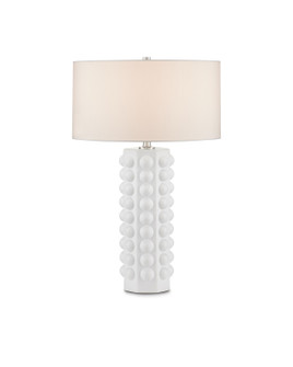 Cassandra One Light Table Lamp in Matte White (142|6000-0870)