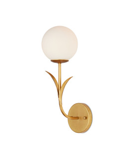 Rossville One Light Wall Sconce in Contemporary Gold Leaf/Frosted White (142|5000-0249)