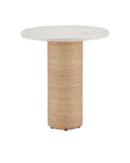 Estrada Accent Table in Cream Terrazzo/Natural (142|3000-0284)