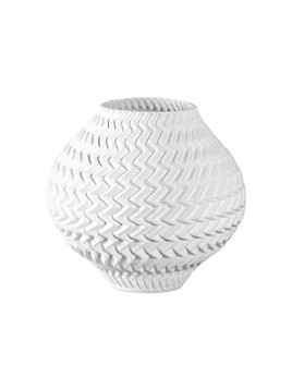 Plisse Vase in White (142|1200-0788)