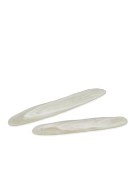 Milky Tray Set of 2 in White/Frosted (142|1200-0754)