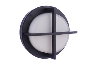 Bulkhead Round Two Light Outdoor Bulkhead in Textured Black (46|ZA5912-TB)