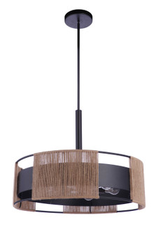 Kensey Six Light Pendant in Flat Black (46|59096-FB)