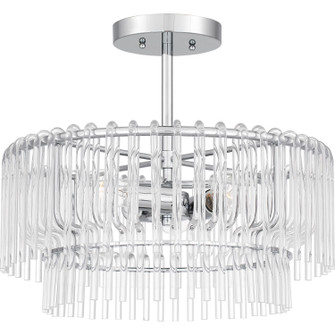 Tayshia Three Light Semi Flush Mount in Polished Chrome (10|PCTAY1718C)