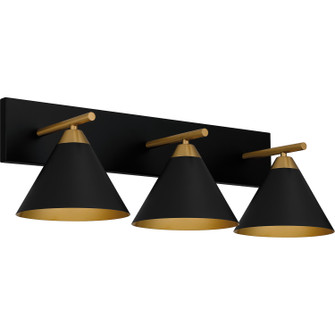 Mastro Three Light Bath in Matte Black (10|MTO8627MBK)