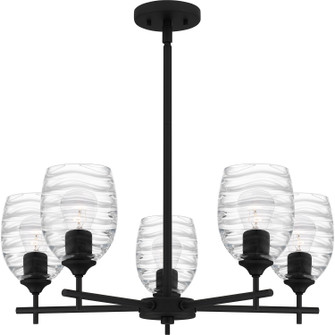 Lucy Five Light Chandelier in Matte Black (10|LCY5025MBK)