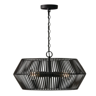 Kaiya Four Light Pendant in Matte Black (65|330341MB)