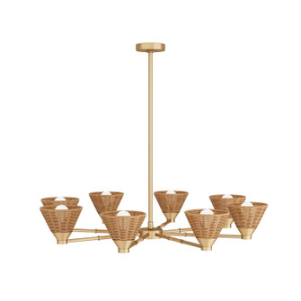 Ventura Eight Light Chandelier in Natural (314|DMC09)