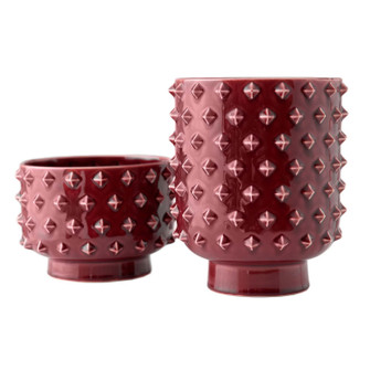 Valika Vases, Set of 2 in Garnet (314|AVC06)