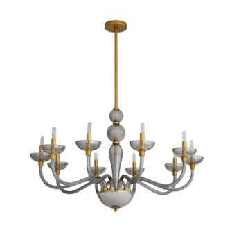 Gustavo Ten Light Chandelier in Smoke (314|89479)