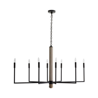 Orlando Eight Light Chandelier in Blackened Iron (314|84068)